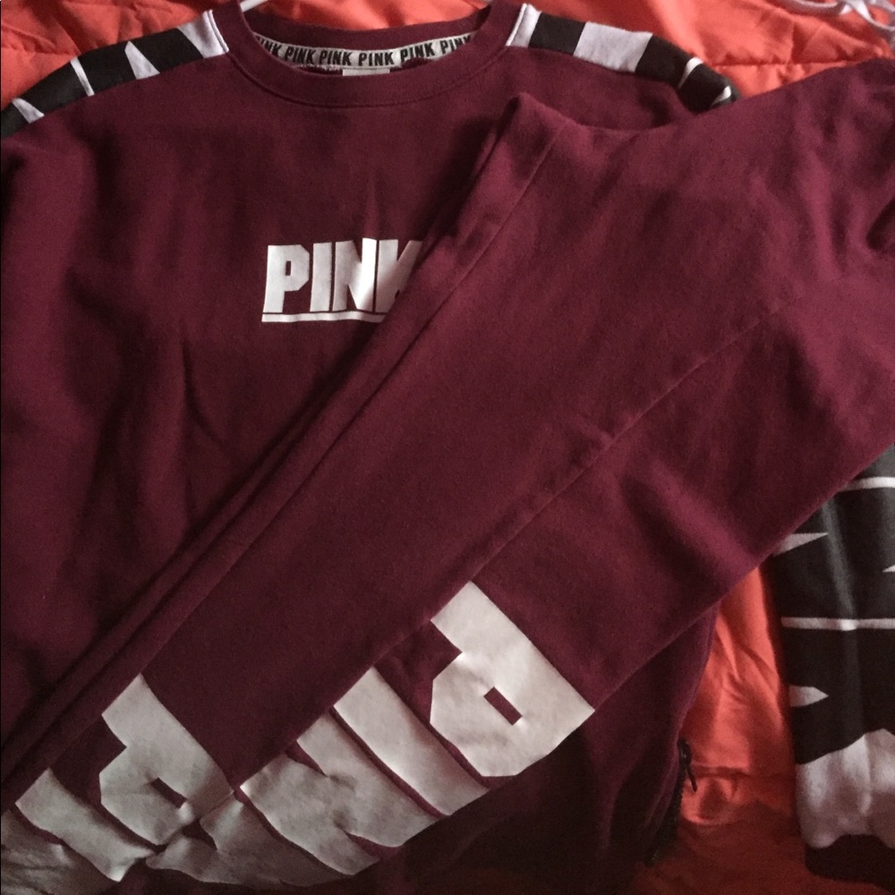 Pink sweat suit